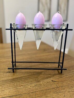 Modern Minimalist Iron Candle Holder Centerpiece